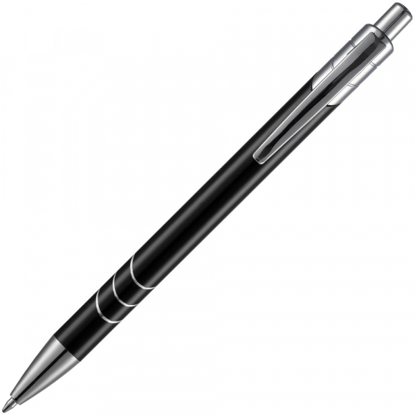 Ручка шариковая Undertone Metallic, черная - купить оптом