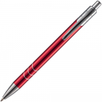 Ручка шариковая Undertone Metallic, красная, фото 3