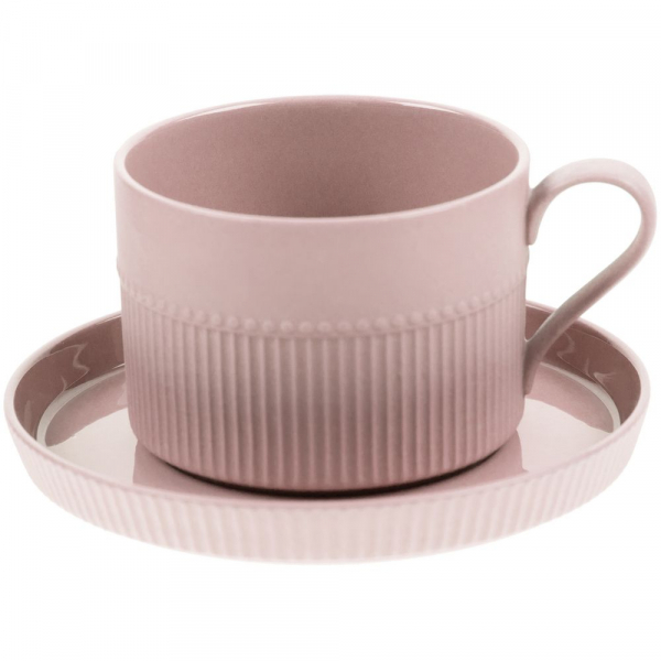 Чайная пара Pastello Moderno, розовая - купить оптом