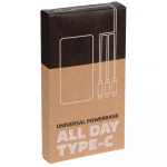 Aккумулятор Uniscend All Day Type-C 10000 мAч, черный, фото 6