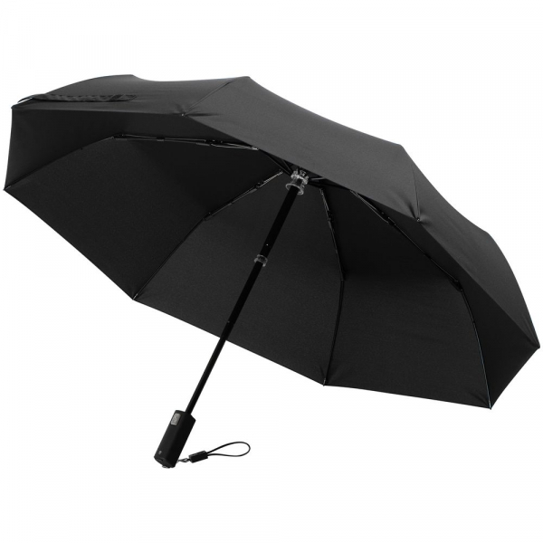 Зонт складной City Guardian, электрический, черный - купить оптом