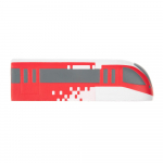 Антистресс «Поезд», белый с красным, фото 1