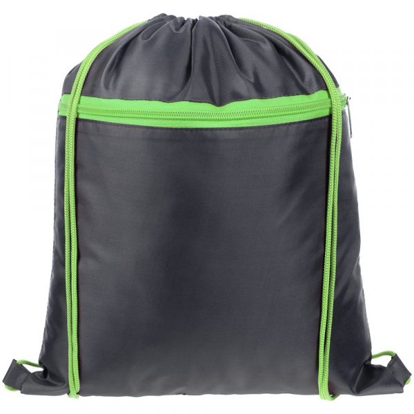 Детский рюкзак Novice, серый с зеленым - купить оптом