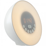 Лампа-колонка со световым будильником dreamTime, ver.2, черная - купить оптом