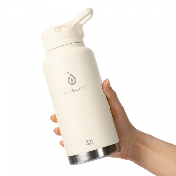 Термобутылка Fujisan XL, белая (молочная) - купить оптом