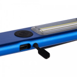 Фонарик-факел аккумуляторный Wallis с магнитом, синий, фото 3