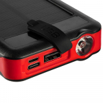 Аккумулятор с беспроводной зарядкой Holiday Maker Wireless, 10000 мАч, красный, фото 6