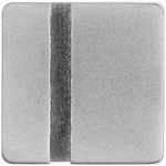 Квадратный шильдик на резинку Direct, матовый серебристый, фото 1