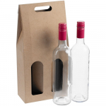 Коробка для двух бутылок Vinci Duo, крафт, фото 2