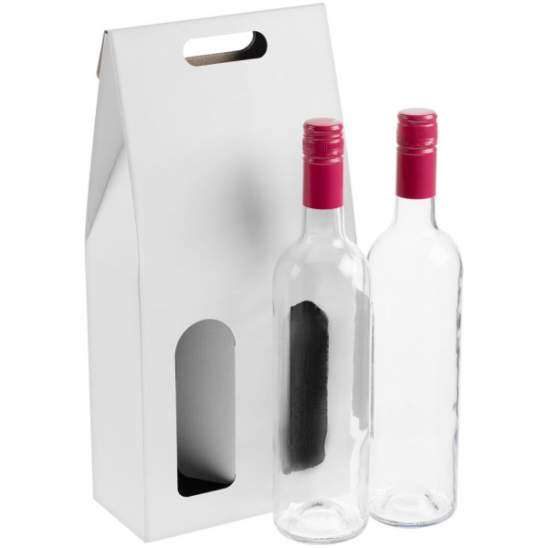 Коробка для двух бутылок Vinci Duo, белая - купить оптом