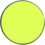 Лейбл из ПВХ с липучкой Menteqo Round, желтый неон, фото 1