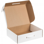 Коробка самосборная Light Case, белая, с белой ручкой, фото 1