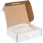 Коробка самосборная Light Case, белая, с белой ручкой, фото 2