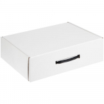 Коробка самосборная Light Case, белая, с белой ручкой - купить оптом