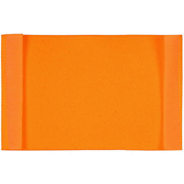 Лейбл тканевый Epsilon, XL, оранжевый неон - купить оптом