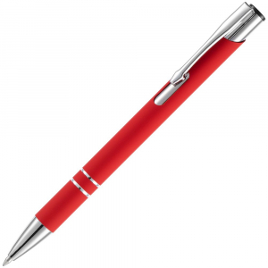 Ручка шариковая Keskus Soft Touch, красная - купить оптом