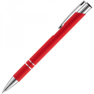 Ручка шариковая Keskus Soft Touch, красная - купить оптом