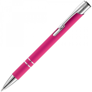 Ручка шариковая Keskus Soft Touch, розовая - купить оптом
