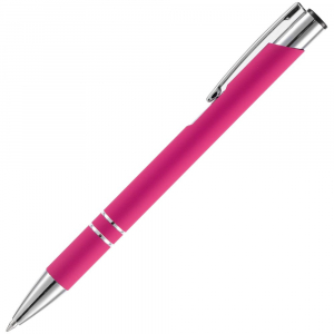 Ручка шариковая Keskus Soft Touch, розовая - купить оптом