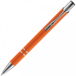 Ручка шариковая Keskus Soft Touch, оранжевая, фото 2