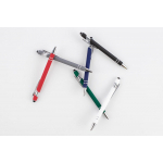 Ручка шариковая Pointer Soft Touch со стилусом, темно-синяя, фото 4