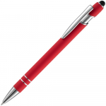 Ручка шариковая Pointer Soft Touch со стилусом, темно-синяя - купить оптом