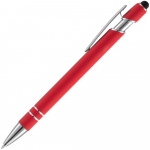 Ручка шариковая Pointer Soft Touch со стилусом, красная, фото 1