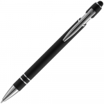 Ручка шариковая Pointer Soft Touch со стилусом, черная, фото 2