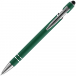 Ручка шариковая Pointer Soft Touch со стилусом, зеленая, фото 2
