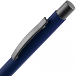 Ручка шариковая Atento Soft Touch, темно-синяя, фото 3