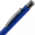 Ручка шариковая Atento Soft Touch, ярко-синяя, фото 3