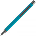 Ручка шариковая Atento Soft Touch, бирюзовая, фото 2