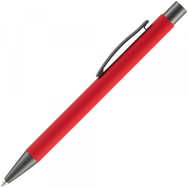 Ручка шариковая Atento Soft Touch, красная - купить оптом