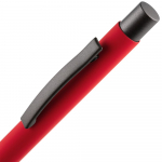 Ручка шариковая Atento Soft Touch, красная, фото 3