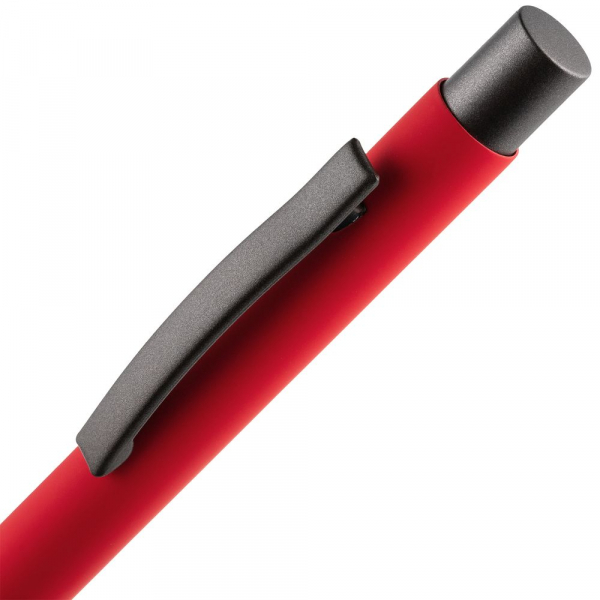 Ручка шариковая Atento Soft Touch, красная - купить оптом