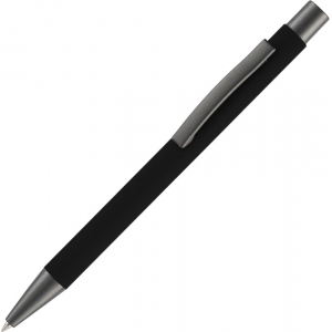 Ручка шариковая Atento Soft Touch, черная - купить оптом