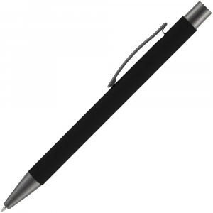 Ручка шариковая Atento Soft Touch, черная - купить оптом