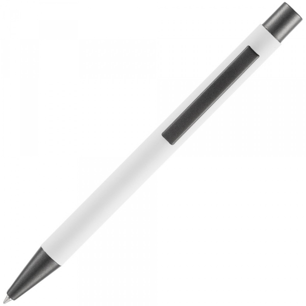 Ручка шариковая Atento Soft Touch, белая - купить оптом