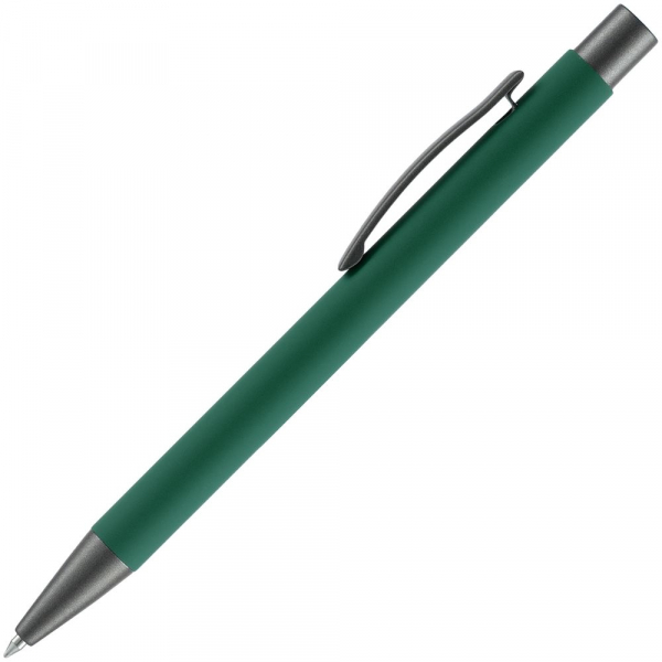 Ручка шариковая Atento Soft Touch, зеленая - купить оптом