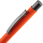 Ручка шариковая Atento Soft Touch, оранжевая, фото 3