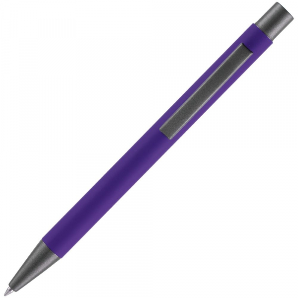 Ручка шариковая Atento Soft Touch, фиолетовая - купить оптом
