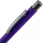 Ручка шариковая Atento Soft Touch, фиолетовая, фото 3