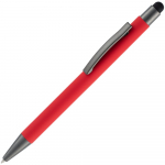 Ручка шариковая Atento Soft Touch Stylus со стилусом, черная - купить оптом