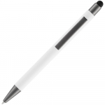 Ручка шариковая Atento Soft Touch со стилусом, белая, фото 2