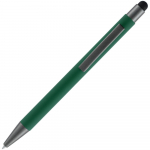 Ручка шариковая Atento Soft Touch со стилусом, зеленая, фото 2