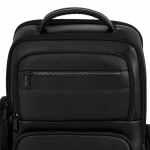 Кожаный рюкзак для ноутбука Santiago, черный, фото 3
