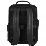 Кожаный рюкзак для ноутбука Santiago, черный, фото 4