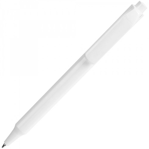 Ручка шариковая Pigra P04 Polished, белая - купить оптом