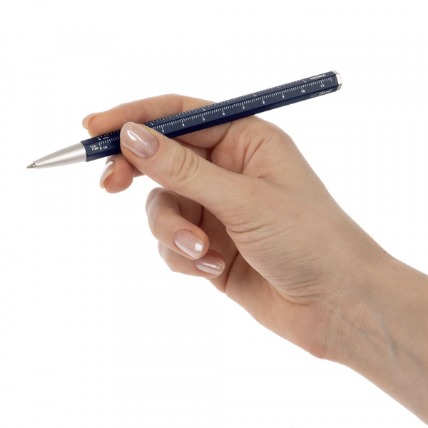 Ручка шариковая Construction Basic, темно-синяя - купить оптом