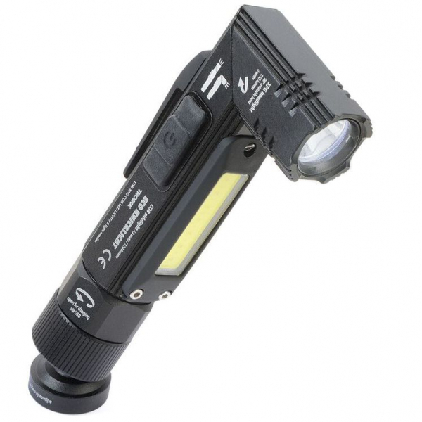 Аккумуляторный фонарь Eco Knicklicht, черный - купить оптом